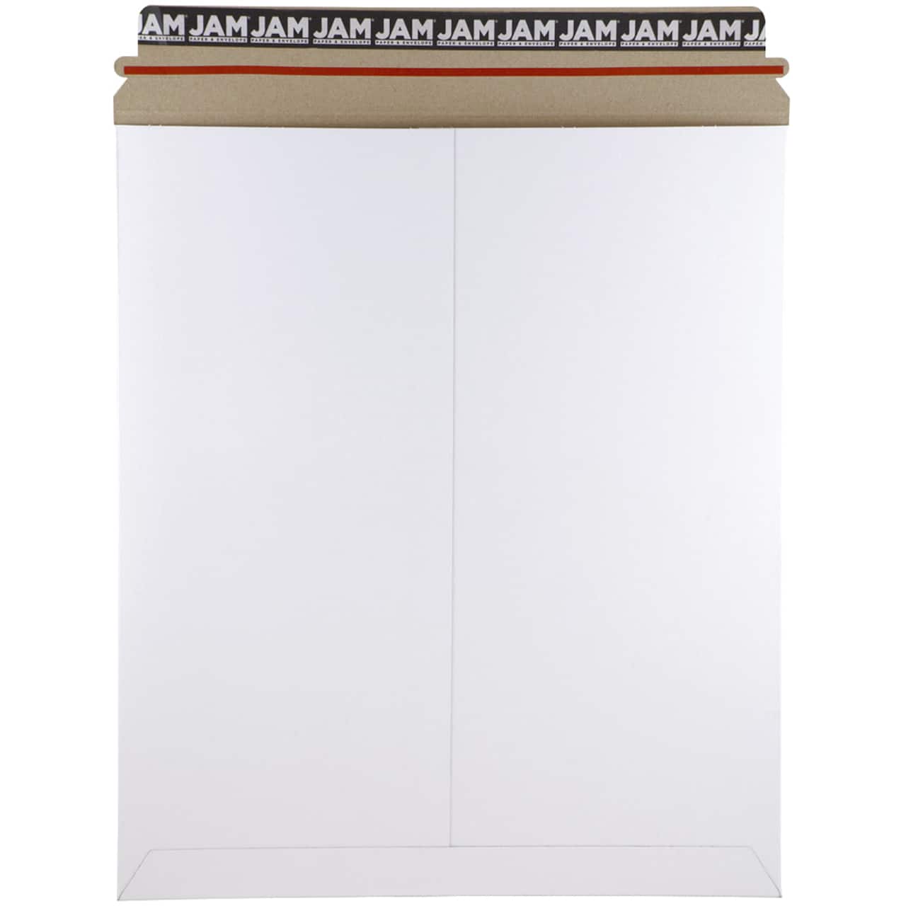 JAM Paper 12.75" x 15" White Flat Photo Mailer Peel & Seal Closure Envelopes, 6ct.